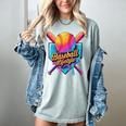 Baseball Lifestyle Drip Icecream Women's Comfort Colors T-Shirt Denim Baseball Lifestyle Drip Icecream Women's Comfort Colors T-Shirt Denim