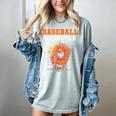 Baseball Lifestyle Ice Cream Drip Baseball Glove Crossed Bat Women's Comfort Colors T-Shirt Denim Baseball Lifestyle Ice Cream Drip Baseball Glove Crossed Bat Women's Comfort Colors T-Shirt Denim