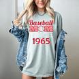 Baseball Mom Since 1965 Women's Comfort Colors T-Shirt Denim