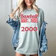 Baseball Mom Since 2000 Women's Comfort Colors T-Shirt Denim
