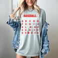 Baseball Mom Alphabet Parent Mama Player Game Sport Fan Women's Comfort Colors T-Shirt Denim Baseball Mom Alphabet Parent Mama Player Game Sport Fan Women's Comfort Colors T-Shirt Denim