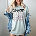 Baseball Mom Alphabet Women's Comfort Colors T-Shirt Denim Baseball Mom Alphabet Women's Comfort Colors T-Shirt Denim