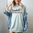 Baseball Mom Mom BallPark Mom Mom Game Day 2024 Mother's Day Women's Comfort Colors T-Shirt Denim