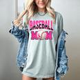 BASEBALL MOM BREAST CANCER RIBBON PINK SPORTS MOM Women's Comfort Colors T-Shirt Denim BASEBALL MOM BREAST CANCER RIBBON PINK SPORTS MOM Women's Comfort Colors T-Shirt Denim