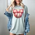 Baseball Mom Coquette Pink Bow Baseball Mom Women's Comfort Colors T-Shirt Denim Baseball Mom Coquette Pink Bow Baseball Mom Women's Comfort Colors T-Shirt Denim