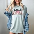 Baseball Mom Coquette Women Girls Baseball Mama Women's Comfort Colors T-Shirt Denim