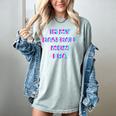 In My Baseball Mom Era 80s Retro Style Women's Comfort Colors T-Shirt Denim