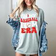 In My Baseball Mom Era Cute Groovy Baseball Women's Comfort Colors T-Shirt Denim