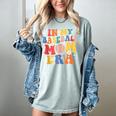 In My Baseball Mom Era Cute Mommy Groovy Women's Comfort Colors T-Shirt Denim