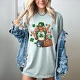 Baseball Mom Green Shamrock St Patrick Day Women Women's Comfort Colors T-Shirt Denim Baseball Mom Green Shamrock St Patrick Day Women Women's Comfort Colors T-Shirt Denim