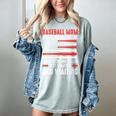 Baseball Mom Inside Us All There Lives a Zombie Sport Women's Comfort Colors T-Shirt Denim