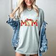 Baseball Mom Leopard Game Day Mom Life Mother's Day Women's Comfort Colors T-Shirt Denim