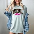 Baseball Mom Leopard Baseball Mama Life Girls Women Baller Premium Women's Comfort Colors T-Shirt Denim