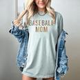 Baseball Mom Leopard Print Baseball Mother's Day Women's Comfort Colors T-Shirt Denim