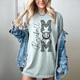 Baseball Mom Leopard Women's Comfort Colors T-Shirt Denim Baseball Mom Leopard Women's Comfort Colors T-Shirt Denim