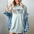 Baseball Mom Love My Boy Retro Casual Letter Print Women's Comfort Colors T-Shirt Denim Baseball Mom Love My Boy Retro Casual Letter Print Women's Comfort Colors T-Shirt Denim