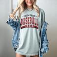 Baseball Mom Baseball Mama Mother's Day Red Loud Proud Women's Comfort Colors T-Shirt Denim