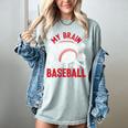Baseball Mom Meme Quote Women's Comfort Colors T-Shirt Denim Baseball Mom Meme Quote Women's Comfort Colors T-Shirt Denim