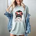 Baseball Mom Messy Bun Hair Player Mom Women's Comfort Colors T-Shirt Denim Baseball Mom Messy Bun Hair Player Mom Women's Comfort Colors T-Shirt Denim