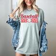 Baseball Mom Mother Mothers Of Baseball Athletes Women's Comfort Colors T-Shirt Denim