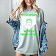 Baseball Mom Quote My Stepson Works From Home Women's Comfort Colors T-Shirt Denim Baseball Mom Quote My Stepson Works From Home Women's Comfort Colors T-Shirt Denim