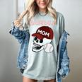 Baseball Mom Skull Sports Skeleton Women's Comfort Colors T-Shirt Denim