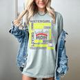 Baseball Mom Traits For Great Mothers Grey And Yellow Women's Comfort Colors T-Shirt Denim Baseball Mom Traits For Great Mothers Grey And Yellow Women's Comfort Colors T-Shirt Denim