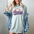 Baseball Mommy Of The Rookie Mom Birthday Baseball Women's Comfort Colors T-Shirt Denim