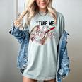 Baseball Moms Cute Take Me To The Ballpark Sports Athletic Women's Comfort Colors T-Shirt Denim Baseball Moms Cute Take Me To The Ballpark Sports Athletic Women's Comfort Colors T-Shirt Denim