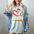 Baseball Nannie Baseball Heart Family Matching Women's Comfort Colors T-Shirt Denim Baseball Nannie Baseball Heart Family Matching Women's Comfort Colors T-Shirt Denim