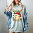 Baseball Santa Christmas Ball Baseball Lover Player Boys Women's Comfort Colors T-Shirt Denim Baseball Santa Christmas Ball Baseball Lover Player Boys Women's Comfort Colors T-Shirt Denim
