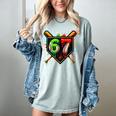 Baseball Six Seven 67 Meme Ice Cream Drip Xmas Women Men Women's Comfort Colors T-Shirt Denim Baseball Six Seven 67 Meme Ice Cream Drip Xmas Women Men Women's Comfort Colors T-Shirt Denim