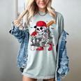 Baseball Skeleton Halloween Playing Women's Comfort Colors T-Shirt Denim Baseball Skeleton Halloween Playing Women's Comfort Colors T-Shirt Denim
