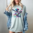 Baseball Skeleton Ice Cream Drip Baseball Boys Youth Women's Comfort Colors T-Shirt Denim