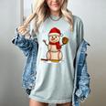 Baseball Snowman Merry Christmas Holiday Sports Xmas Pajamas Women's Comfort Colors T-Shirt Denim Baseball Snowman Merry Christmas Holiday Sports Xmas Pajamas Women's Comfort Colors T-Shirt Denim