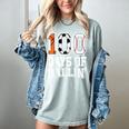 Baseball Soccer Basketball 100 Days Of School Women's Comfort Colors T-Shirt Denim Baseball Soccer Basketball 100 Days Of School Women's Comfort Colors T-Shirt Denim