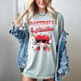 Baseball Is My Valentine Shirt Heart Drip Baseball Lovers Women's Comfort Colors T-Shirt Denim