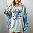 Blue Checkered I Was 6 Now I'm 7 Birthday Cake Baseball Drip Women's Comfort Colors T-Shirt Denim Blue Checkered I Was 6 Now I'm 7 Birthday Cake Baseball Drip Women's Comfort Colors T-Shirt Denim