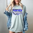 Blue Panther Baseball Home Plate Game Day Mascot Panther Women's Comfort Colors T-Shirt Denim Blue Panther Baseball Home Plate Game Day Mascot Panther Women's Comfort Colors T-Shirt Denim