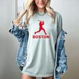 Boston Lovers Skyline Retro Baseball Heartbeat Men Women Women's Comfort Colors T-Shirt Denim Boston Lovers Skyline Retro Baseball Heartbeat Men Women Women's Comfort Colors T-Shirt Denim