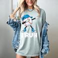 Boys Baseball Graphic Tee Teen Apparel Cute Meme Bruh Women's Comfort Colors T-Shirt Denim