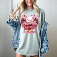 Boys Valentine Baseball Lifestyle Home Plate Ice-Cream Drip Women's Comfort Colors T-Shirt Denim Boys Valentine Baseball Lifestyle Home Plate Ice-Cream Drip Women's Comfort Colors T-Shirt Denim