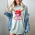 Boys Valentine Day Baseball Helmet Drip Ice-Cream Youth Kids Women's Comfort Colors T-Shirt Denim Boys Valentine Day Baseball Helmet Drip Ice-Cream Youth Kids Women's Comfort Colors T-Shirt Denim