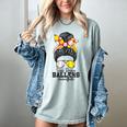 Busy Raising Ballers Softball Messy Bun Baseball Mom Women's Comfort Colors T-Shirt Denim Busy Raising Ballers Softball Messy Bun Baseball Mom Women's Comfort Colors T-Shirt Denim