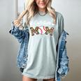 Catcher Mom Baseball Mom Leopard Game Day Women's Comfort Colors T-Shirt Denim Catcher Mom Baseball Mom Leopard Game Day Women's Comfort Colors T-Shirt Denim