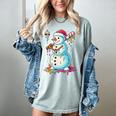 Christmas Baseball Snowman Drip For Boys Men Girls Women Women's Comfort Colors T-Shirt Denim Christmas Baseball Snowman Drip For Boys Men Girls Women Women's Comfort Colors T-Shirt Denim