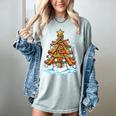 Christmas Baseball Tree Lights Xmas Women's Comfort Colors T-Shirt Denim Christmas Baseball Tree Lights Xmas Women's Comfort Colors T-Shirt Denim
