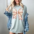Coquette Bow Baseball Mama Baseball Mom Women Women's Comfort Colors T-Shirt Denim Coquette Bow Baseball Mama Baseball Mom Women Women's Comfort Colors T-Shirt Denim