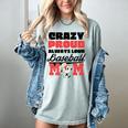 Crazy Proud Always Loud Baseball Mom Saying Premium Women's Comfort Colors T-Shirt Denim Crazy Proud Always Loud Baseball Mom Saying Premium Women's Comfort Colors T-Shirt Denim