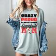 Crazy Proud Always Loud Baseball Mom Saying Women's Comfort Colors T-Shirt Denim